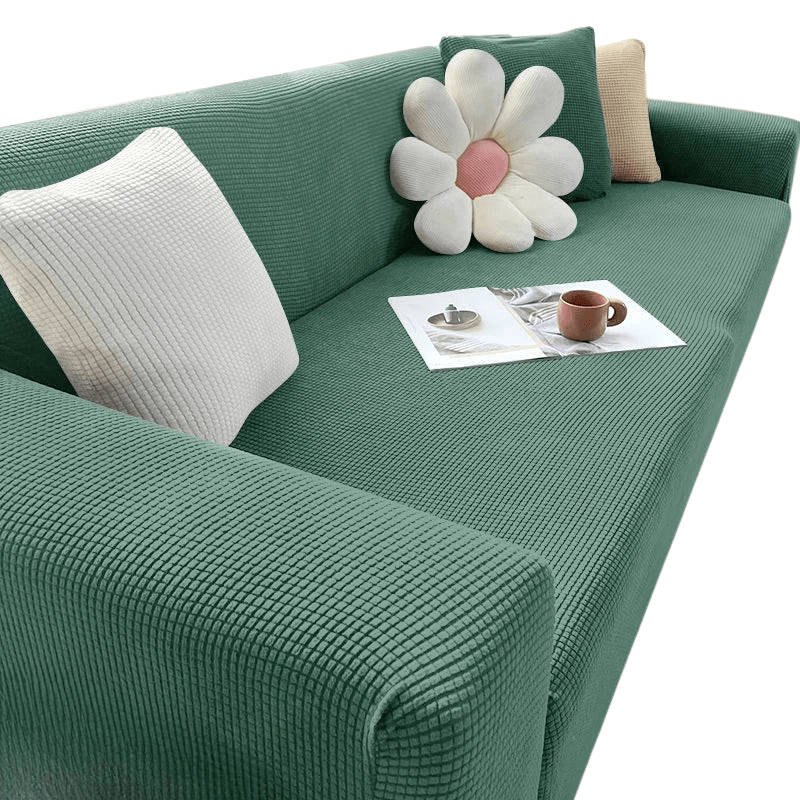 JACQUA SHIELD – Waterproof Sofa Cover with Non-Slip Backing and Jacquard Design