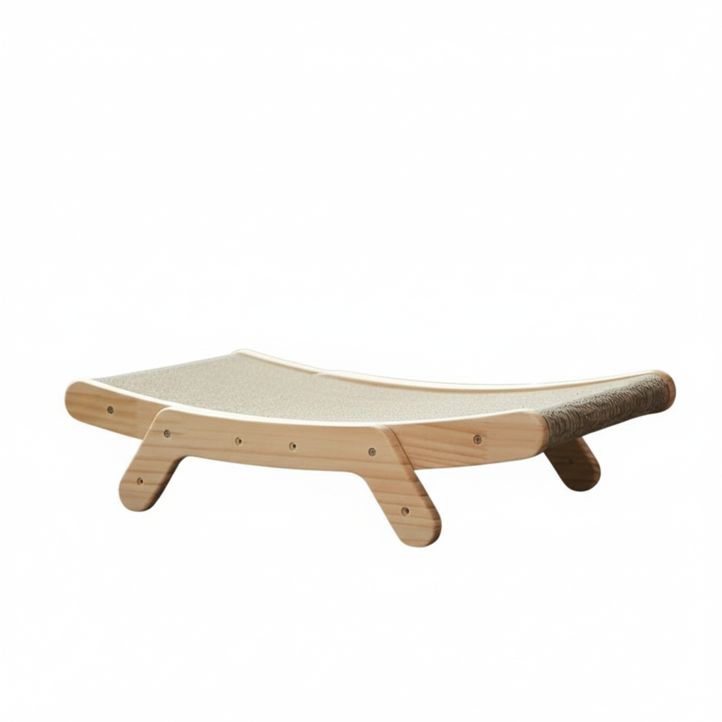 SMATCH SCATTERING TREE FOR CATS – Modern scratching board with wooden frame