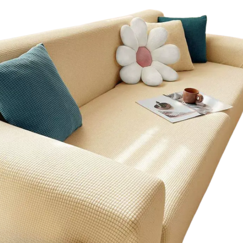 JACQUA SHIELD – Waterproof Sofa Cover with Non-Slip Backing and Jacquard Design