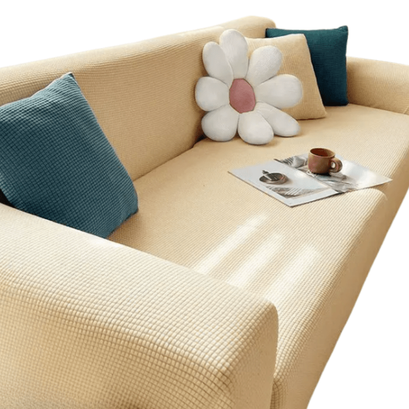 JACQUA SHIELD – Waterproof Sofa Cover with Non-Slip Backing and Jacquard Design