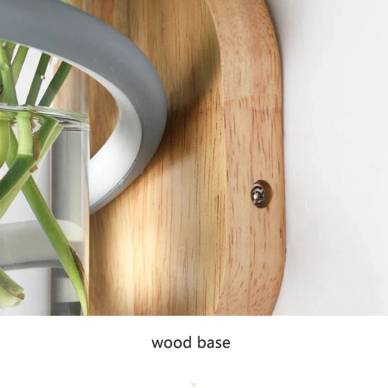 VASELUX – Wooden Wall Lamp with Integrated LED & Decorative Vase 5