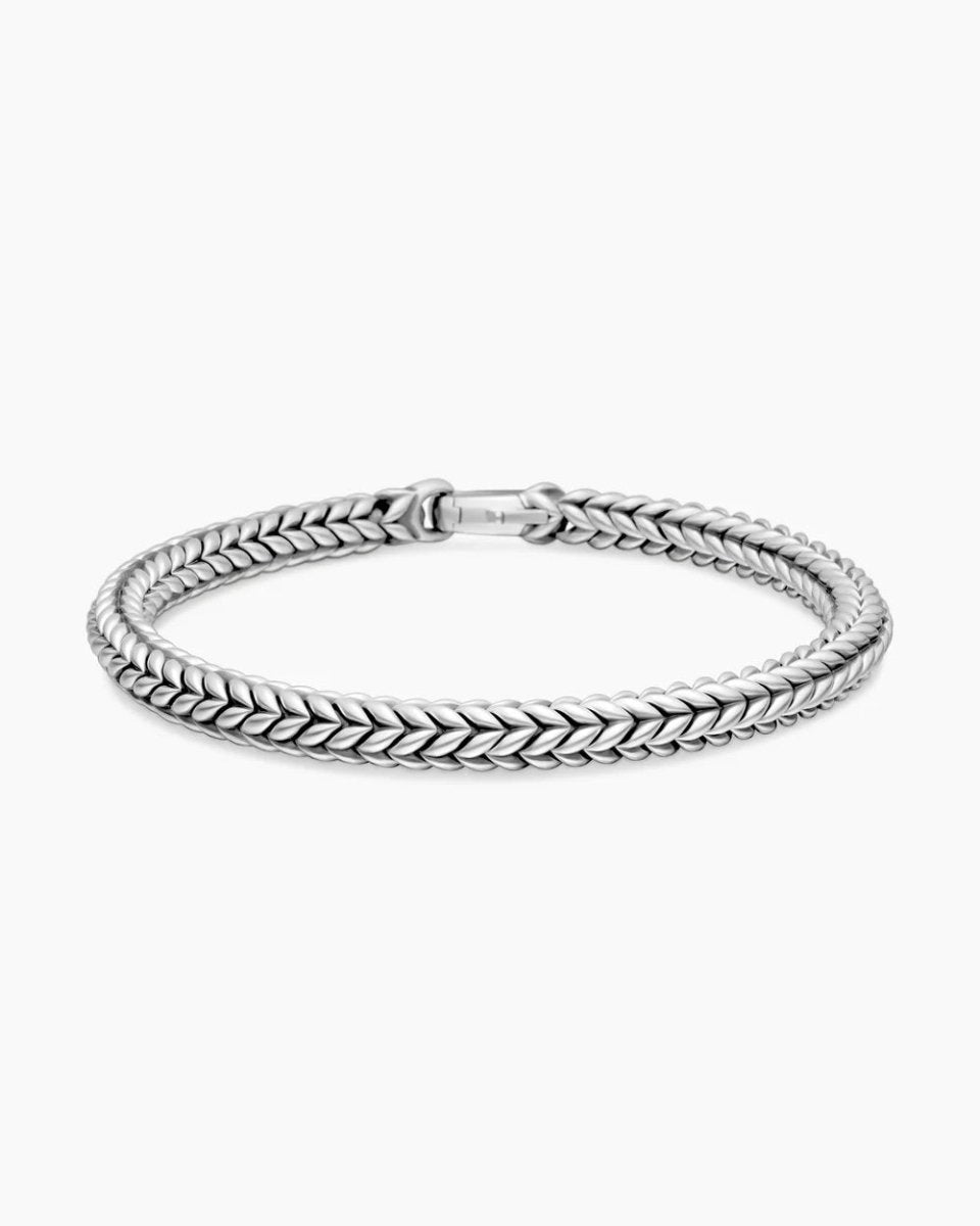 VEXARI – Chevron Bead Bracelet in Waterproof Stainless Steel 5