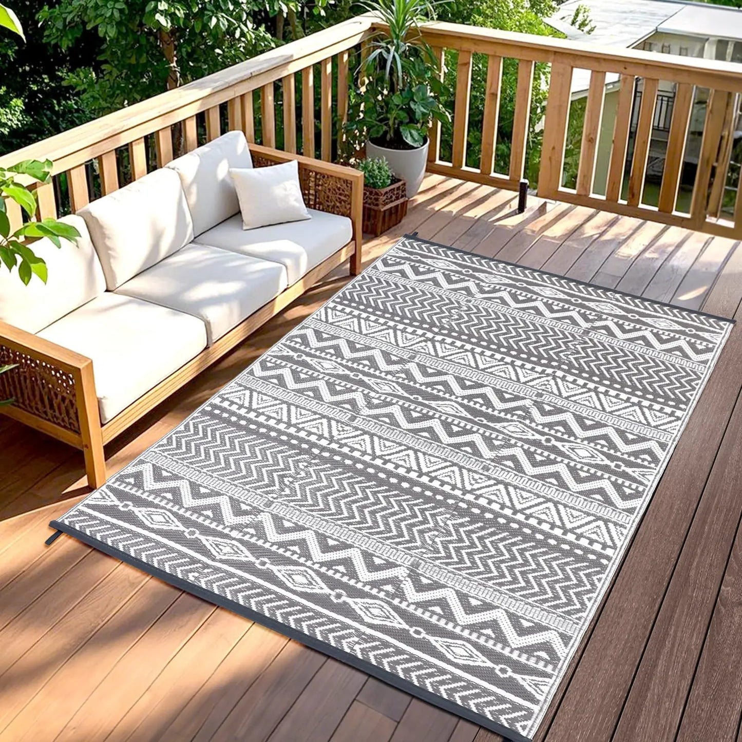 VIKAMA Outdoor Carpet Rug - Soft Anti-Slip Mat for Indoor & Outdoor Use 10