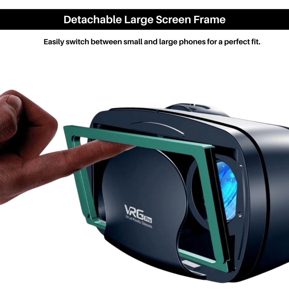 VISIAX 3D VR Headset with Headphones, Controller, and Wide Field of View