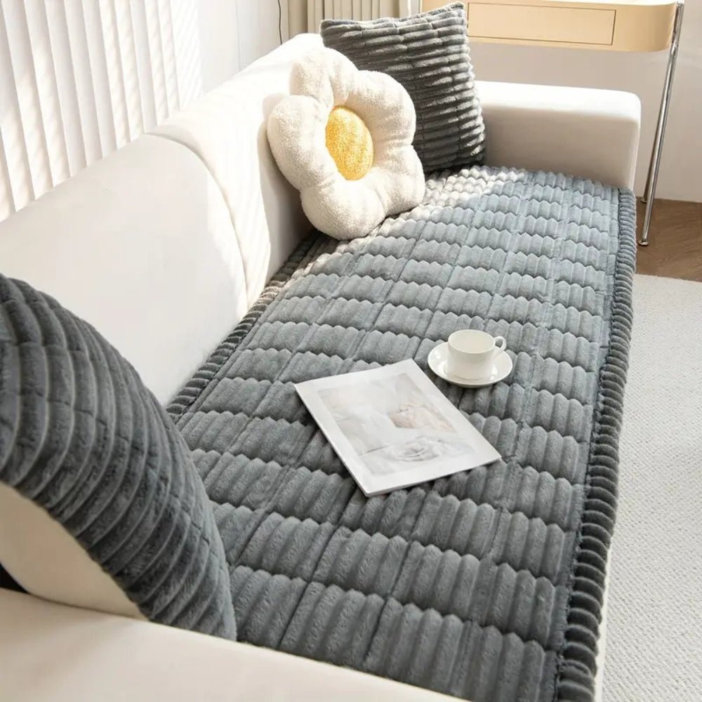 Veluxe Shield – Premium Plush Sofa Slipcover 0