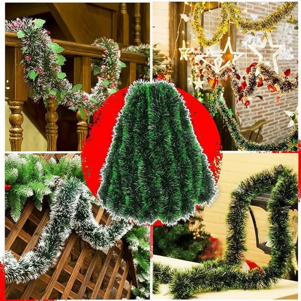 Verdant - Premium Green Christmas Decoration Tape for Wreaths & Tree Decor 5