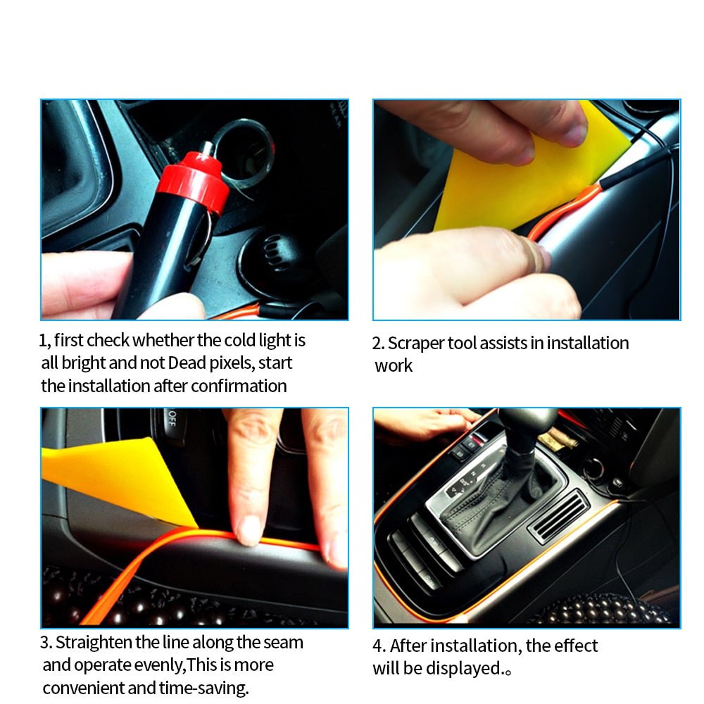 Versatile RGB LED Strip Light for Home and Car Interior Decoration 4