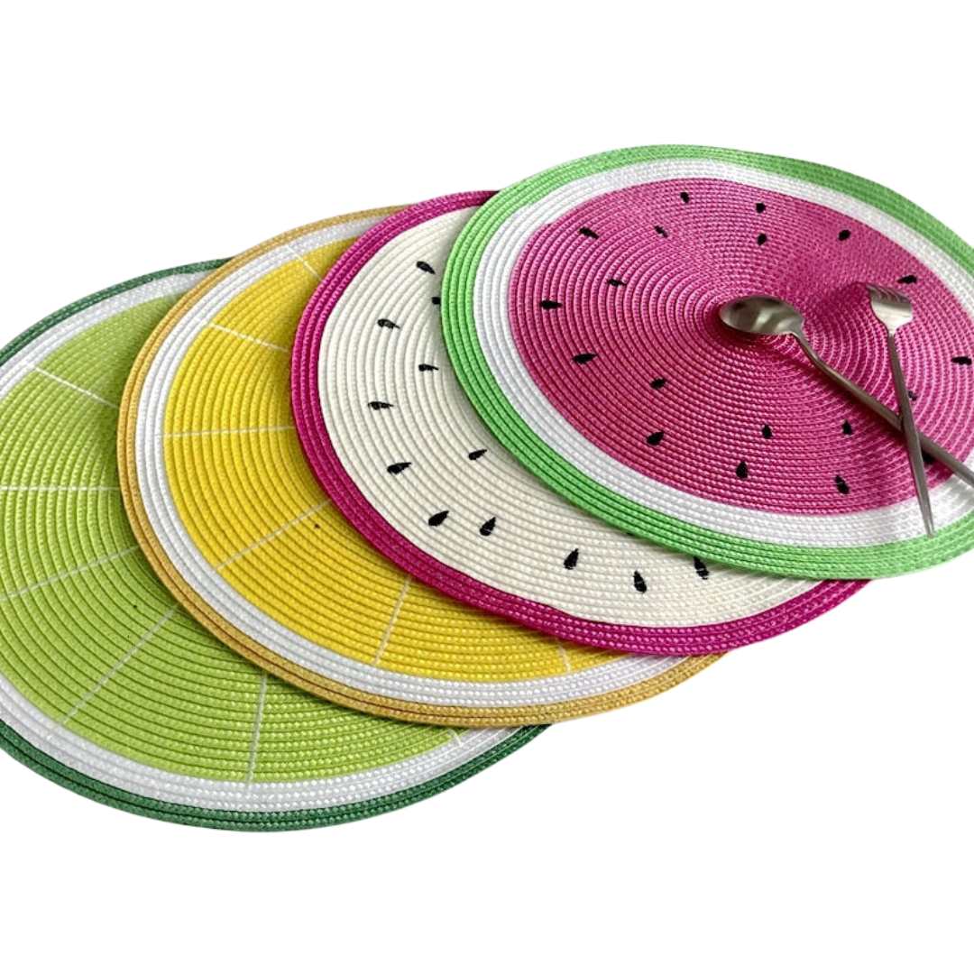 Vibrant Fruit-Themed Placemats - Colorful Summer Dining Essential 1