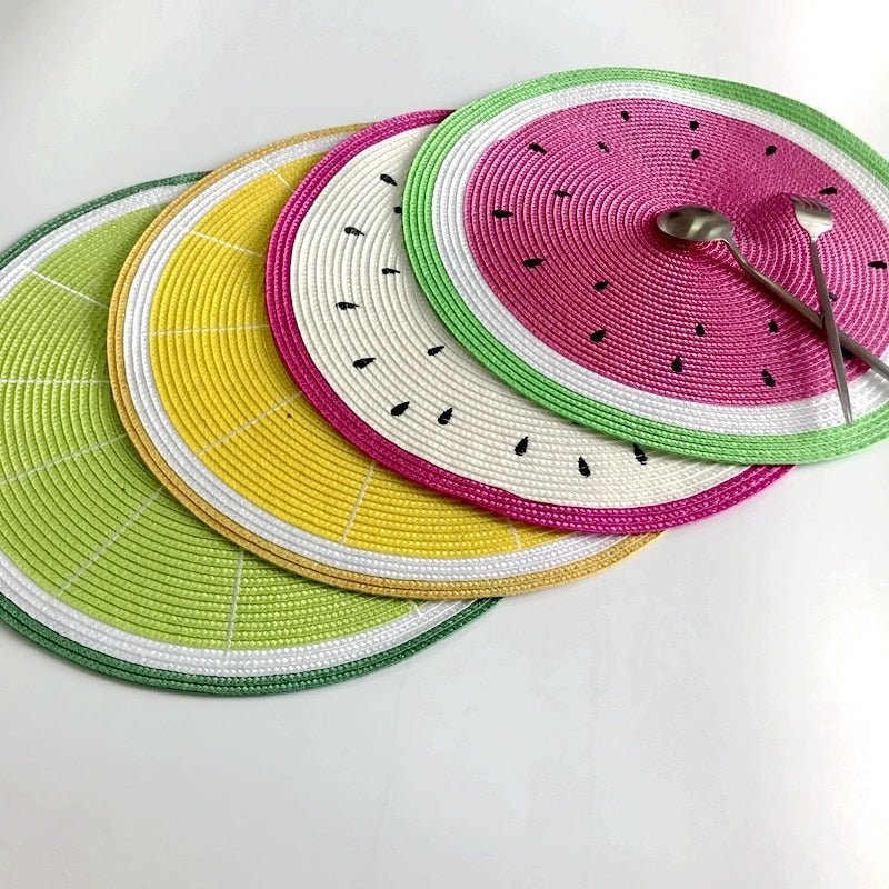Vibrant Fruit-Themed Placemats - Colorful Summer Dining Essential 3
