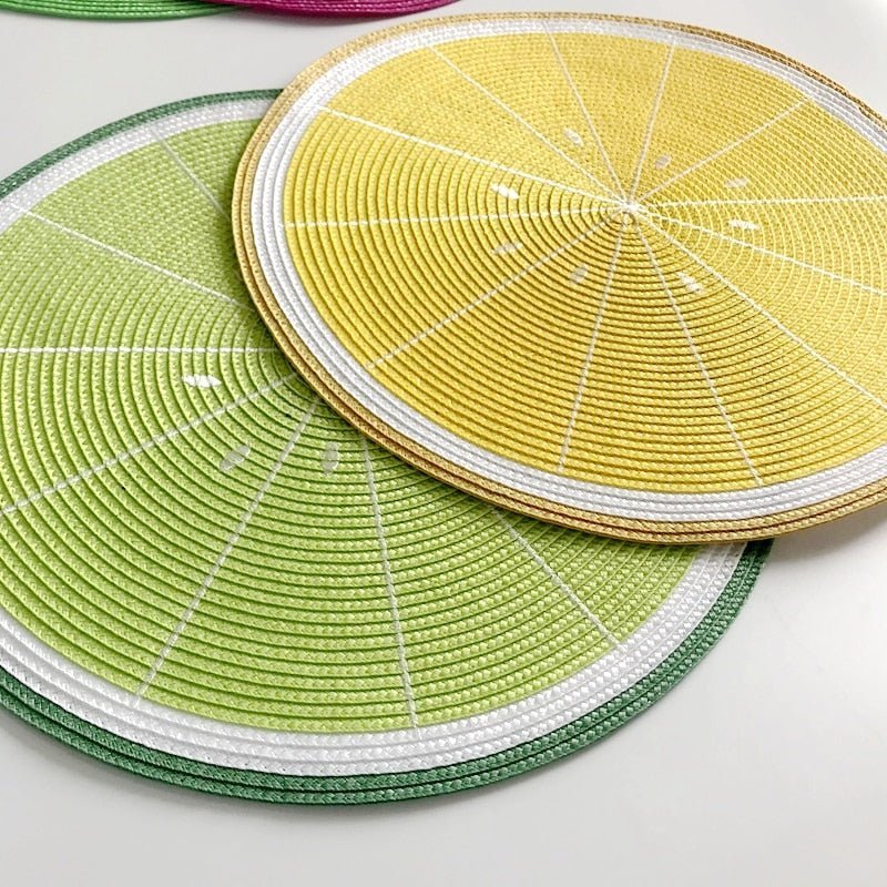 Vibrant Fruit-Themed Placemats - Colorful Summer Dining Essential 8
