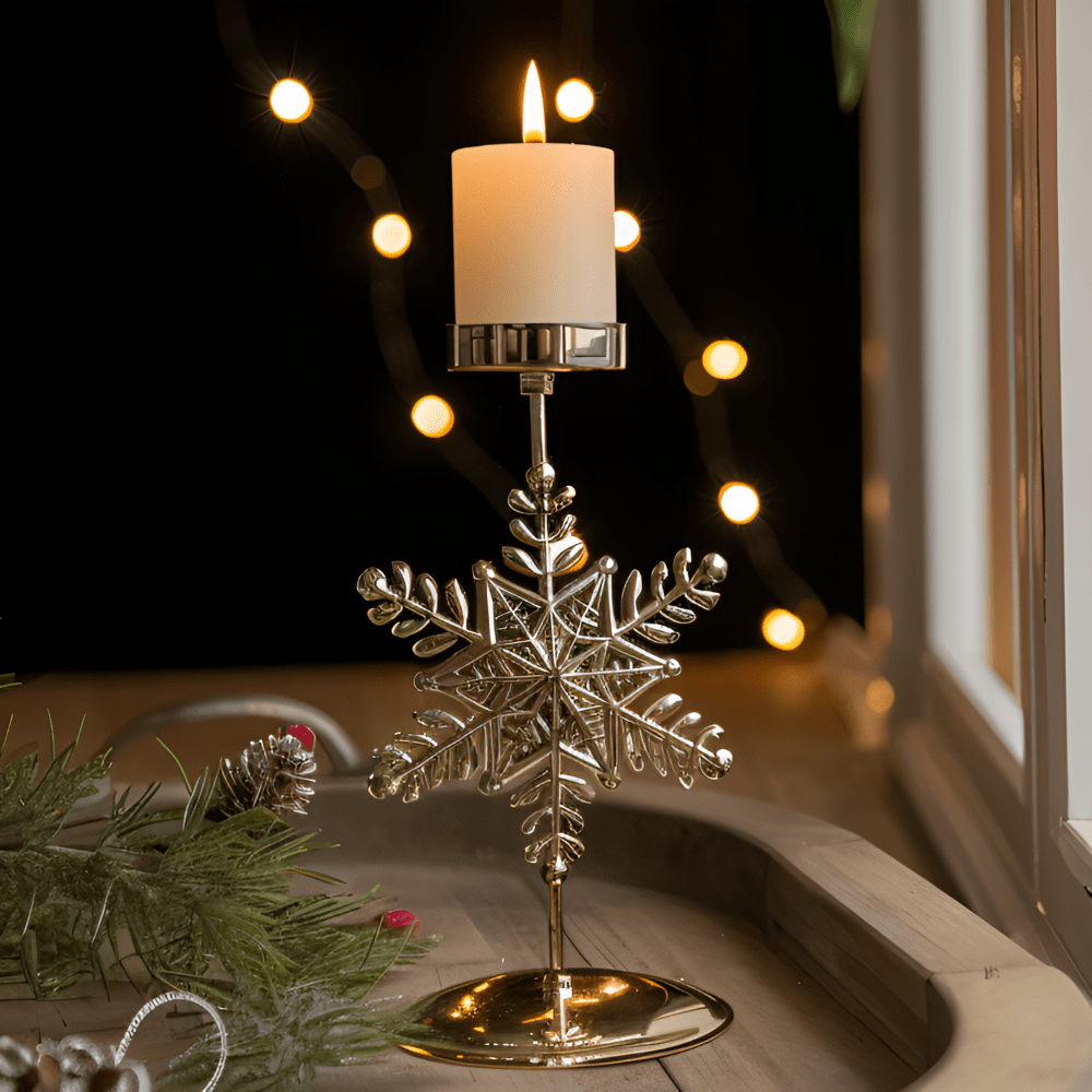 Vintage Gold Candle Holder – Elegant Christmas Candlestick Stand for Holiday Decor 8