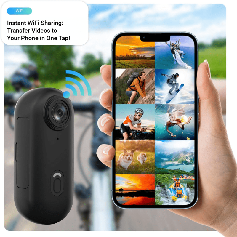 WAVECAM Pro – 4K Waterproof Action Camera Bundle with Mounts & SD Card 8