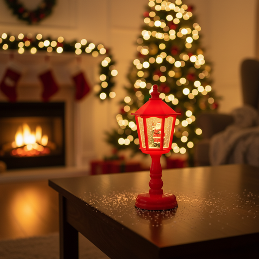 WINTERGLOBE – LED Snow Lantern with Gentle Swirl and Warm Glow