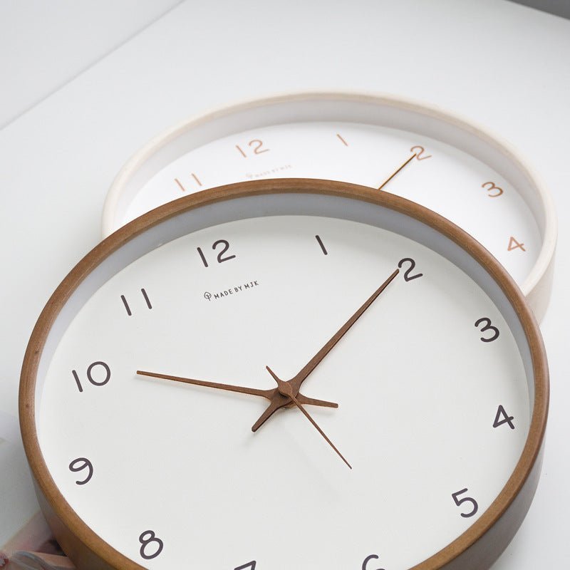 WOODHAVEN – Solid Wood 10-Inch Silent Analogue Wall Clock 3