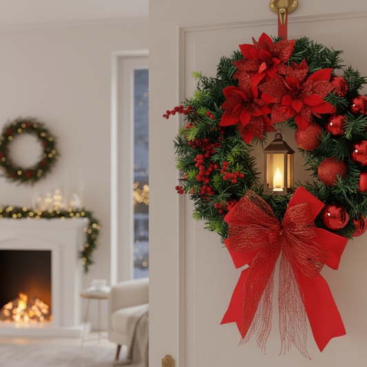 WREATHLUME - Kerstkrans met Ornamenten & Gezellige Gloed