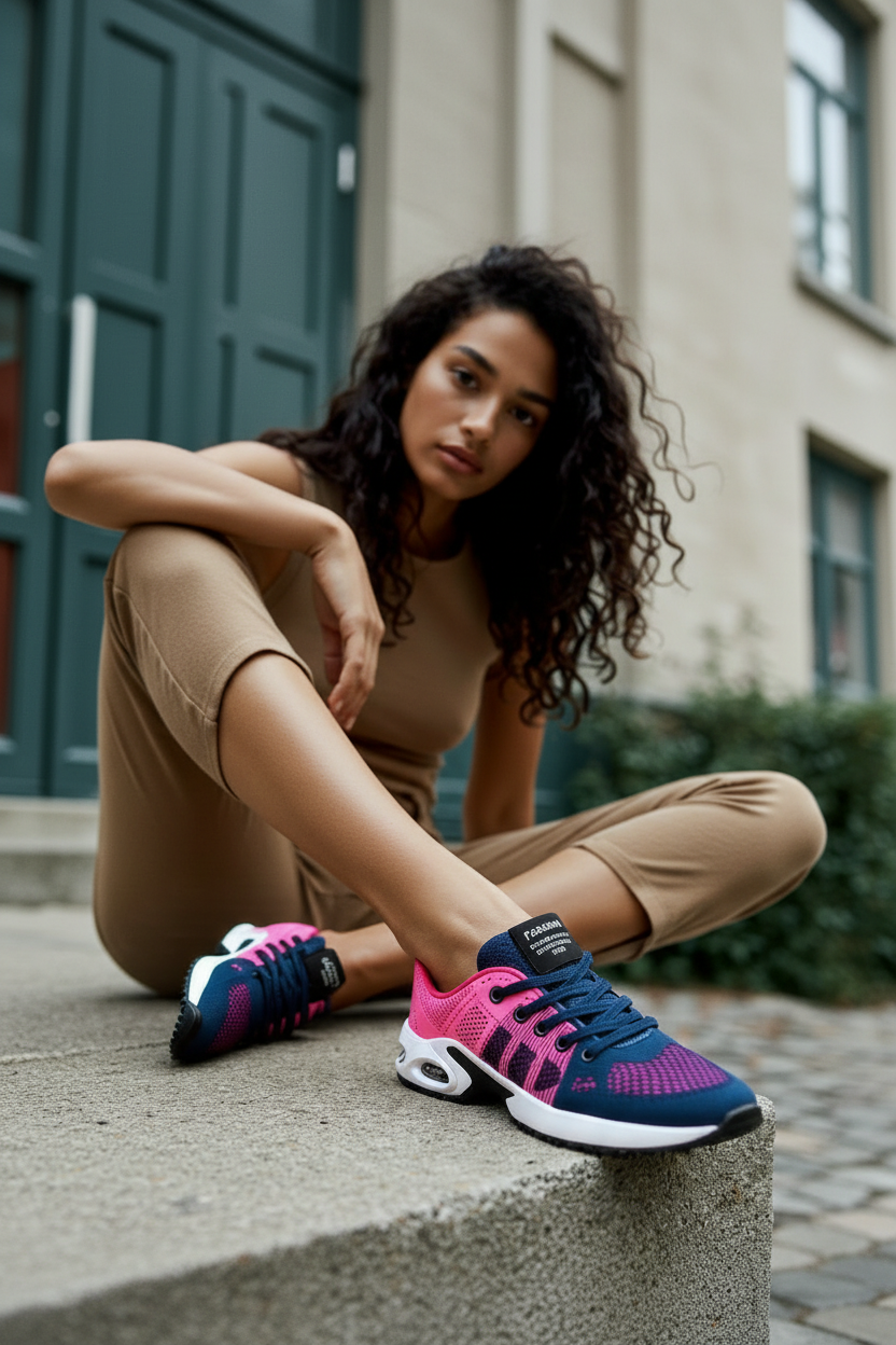 W&W Women's Sneakers - Lightweight Orthopedic Running Shoes with Shock Absorption 7