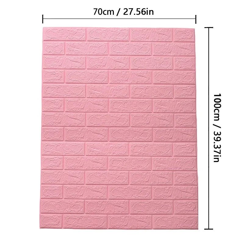 Wallform – 3D Foam Wallpaper with Brick Pattern for Modern Walls