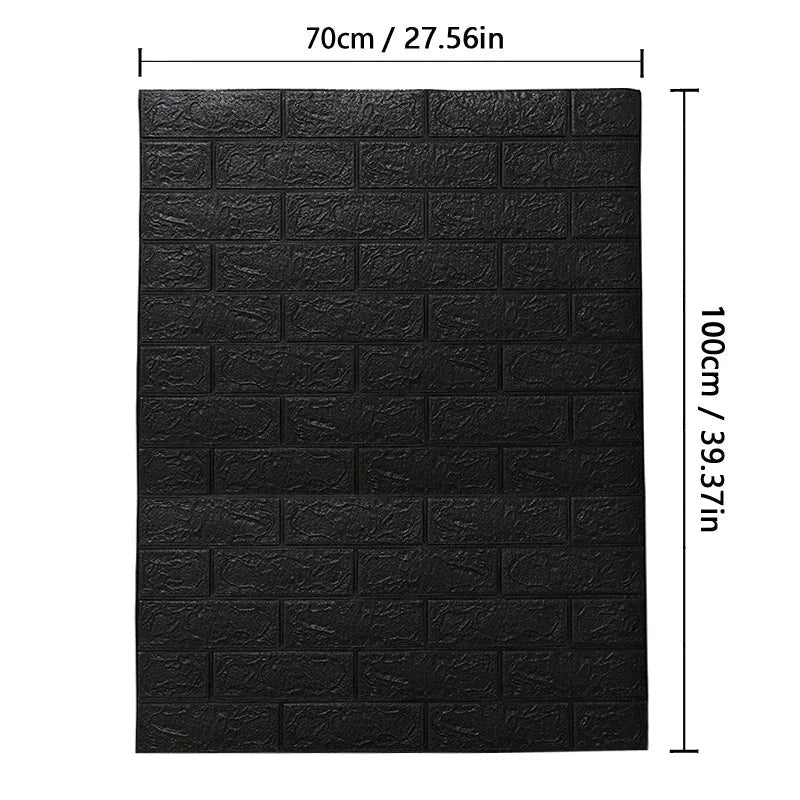 Wallform – 3D Foam Wallpaper with Brick Pattern for Modern Walls