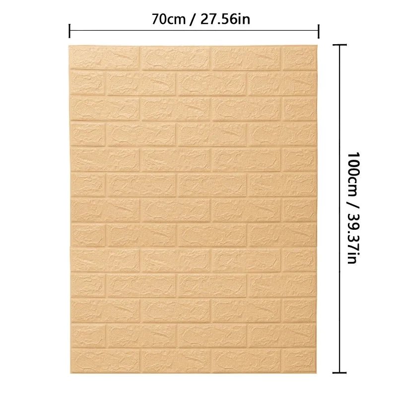Wallform – 3D Foam Wallpaper with Brick Pattern for Modern Walls