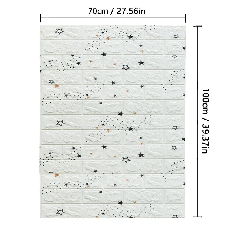 Wallform – 3D Foam Wallpaper with Brick Pattern for Modern Walls