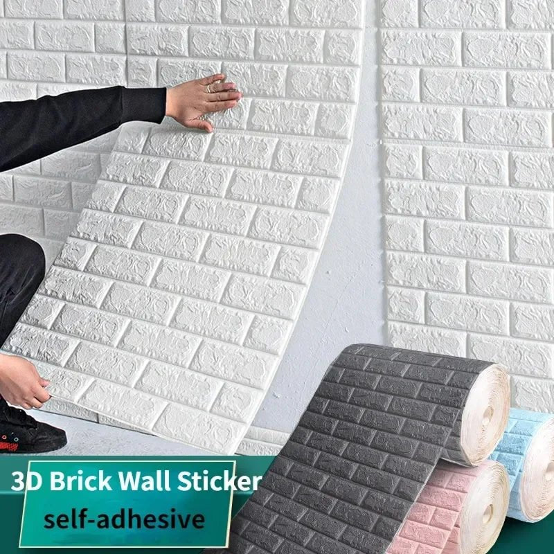 Wallform – 3D Foam Wallpaper with Brick Pattern for Modern Walls