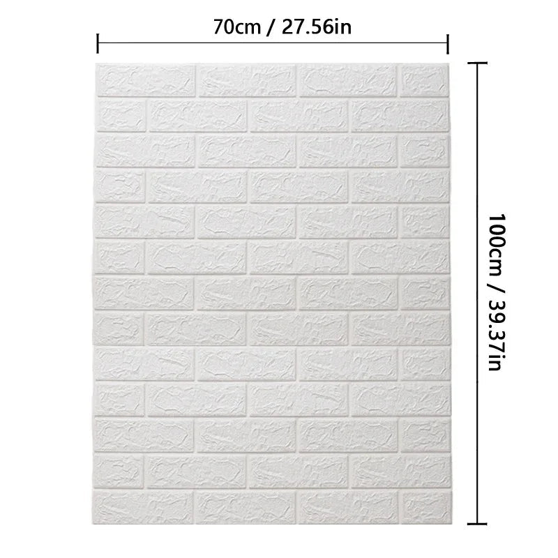 Wallform – 3D Foam Wallpaper with Brick Pattern for Modern Walls