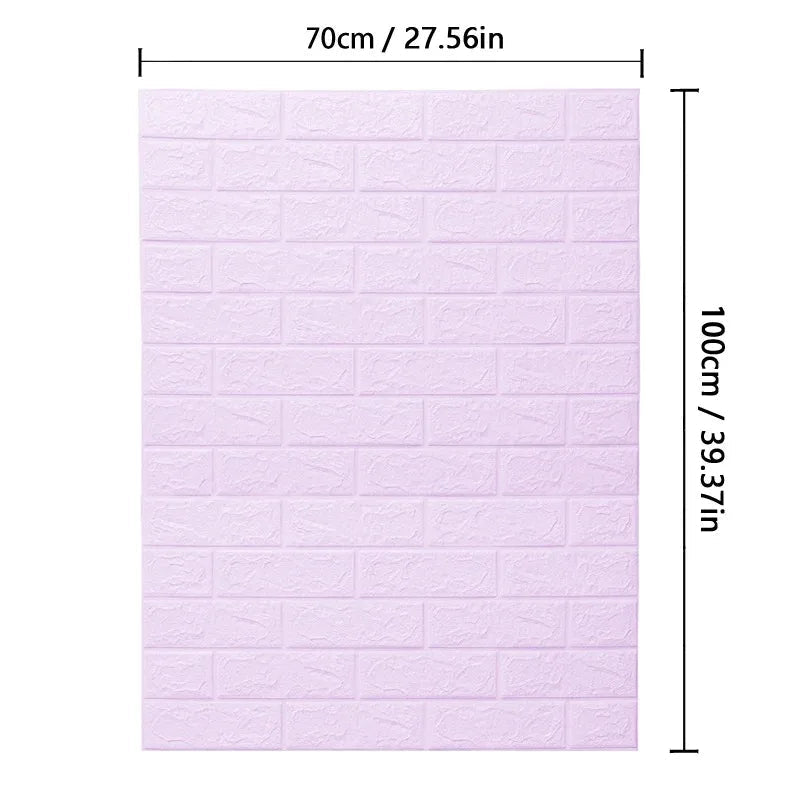 Wallform – 3D Foam Wallpaper with Brick Pattern for Modern Walls