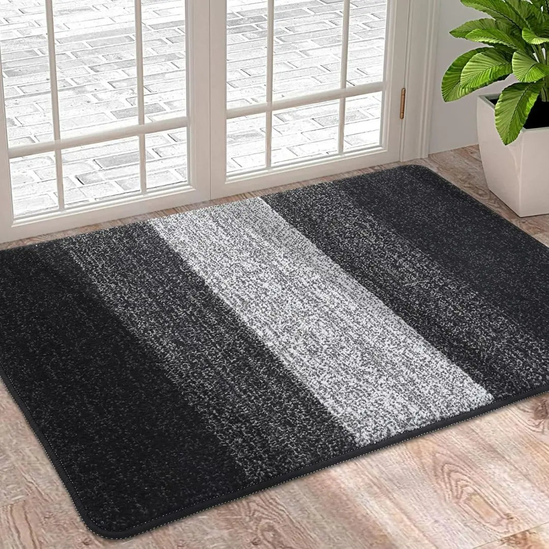 Washable Indoor Door Mat - Super Absorbent Non-Slip Design for Home Use 1