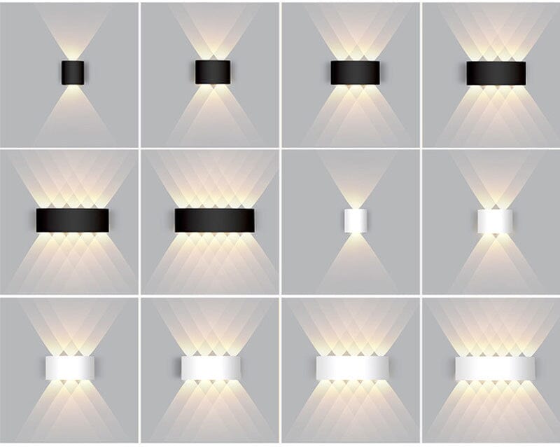 LUMIWALL - Waterdichte LED-buitenwandlamp met modern aluminium ontwerp