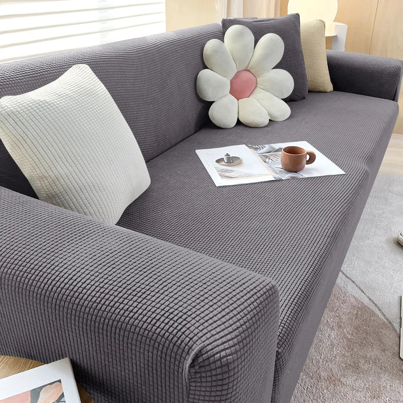JACQUA SHIELD – Waterproof Sofa Cover with Non-Slip Backing and Jacquard Design