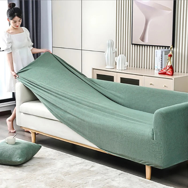 JACQUA SHIELD – Waterproof Sofa Cover with Non-Slip Backing and Jacquard Design