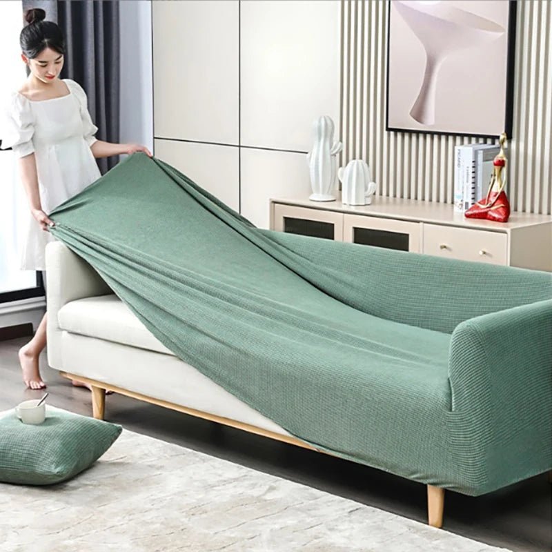 JACQUA SHIELD – Waterproof Sofa Cover with Non-Slip Backing and Jacquard Design