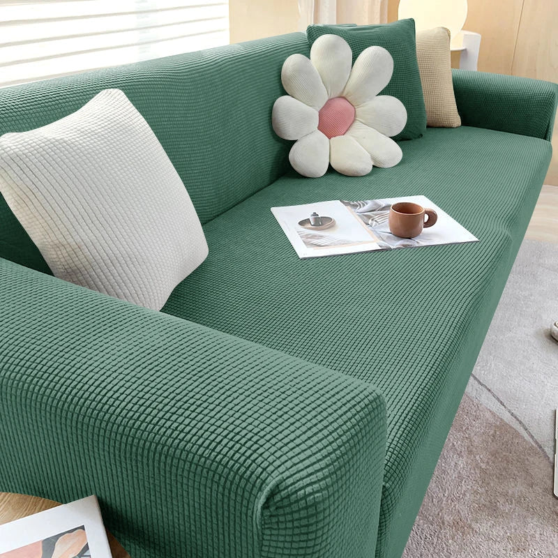 JACQUA SHIELD – Waterproof Sofa Cover with Non-Slip Backing and Jacquard Design