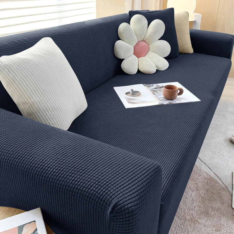JACQUA SHIELD – Waterproof Sofa Cover with Non-Slip Backing and Jacquard Design