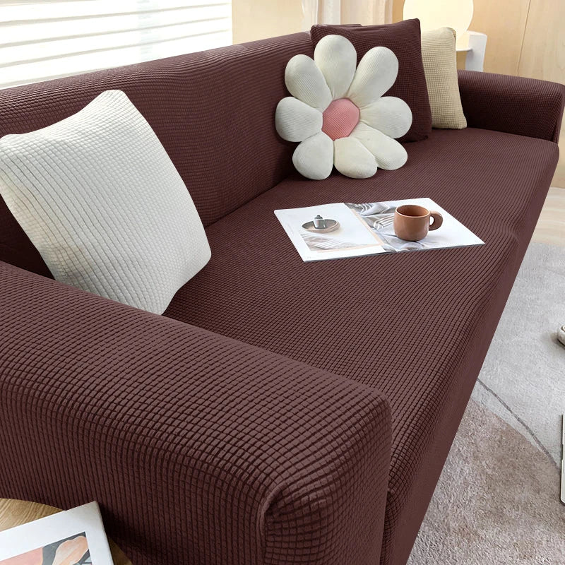 JACQUA SHIELD – Waterproof Sofa Cover with Non-Slip Backing and Jacquard Design