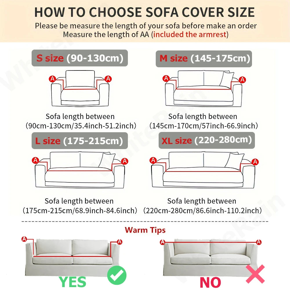 JACQUA SHIELD – Waterproof Sofa Cover with Non-Slip Backing and Jacquard Design