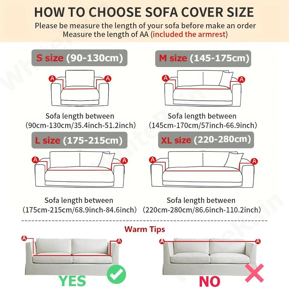 JACQUA SHIELD – Waterproof Sofa Cover with Non-Slip Backing and Jacquard Design