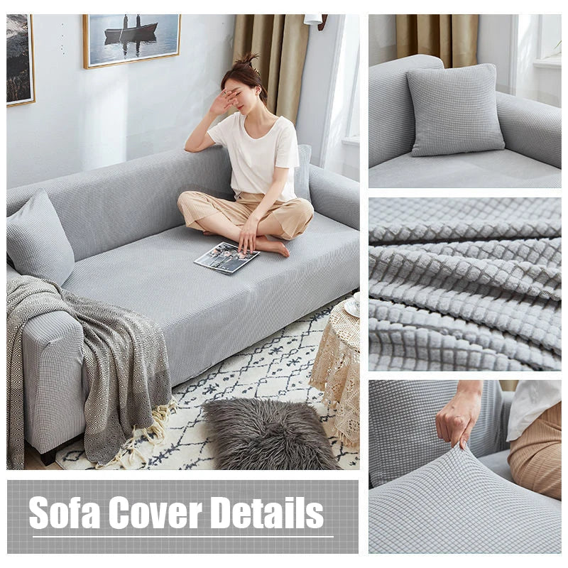 JACQUA SHIELD – Waterproof Sofa Cover with Non-Slip Backing and Jacquard Design