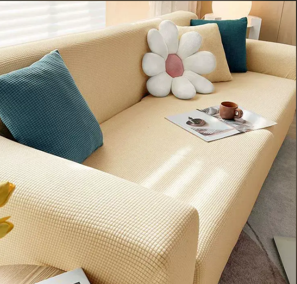 JACQUA SHIELD – Waterproof Sofa Cover with Non-Slip Backing and Jacquard Design