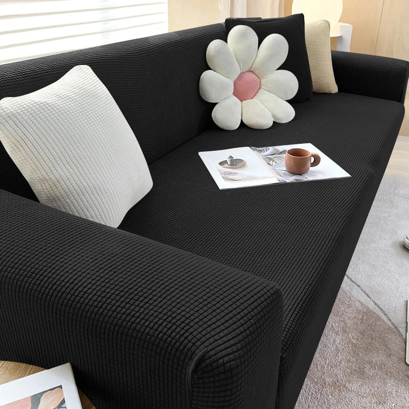 JACQUA SHIELD – Waterproof Sofa Cover with Non-Slip Backing and Jacquard Design
