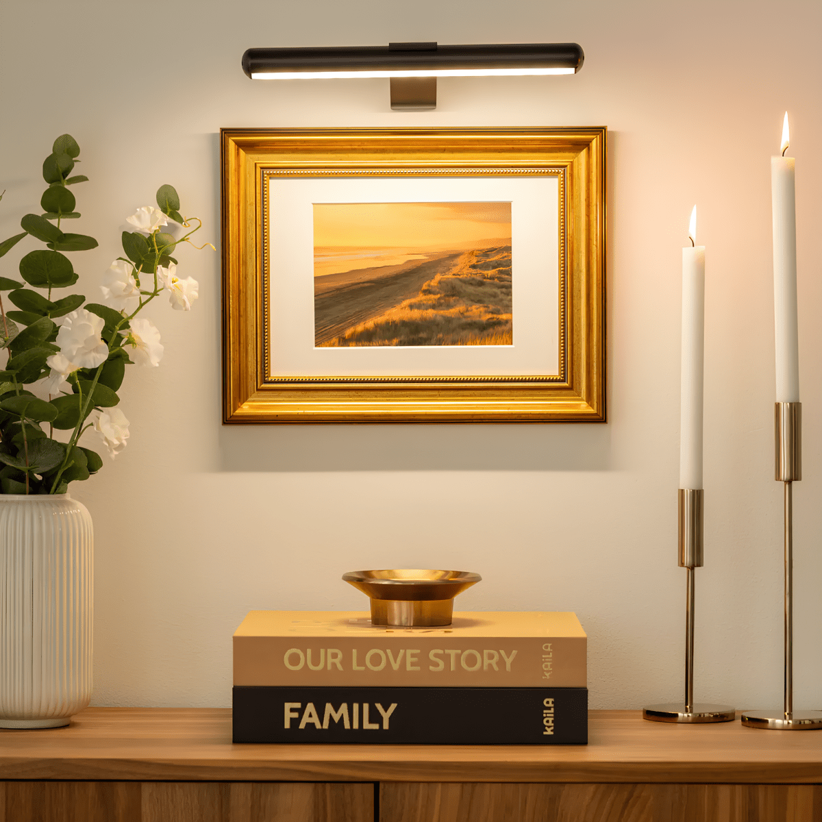 ARTIGLOW - Draadloze LED-wandlamp voor verlichting van kunstwerken