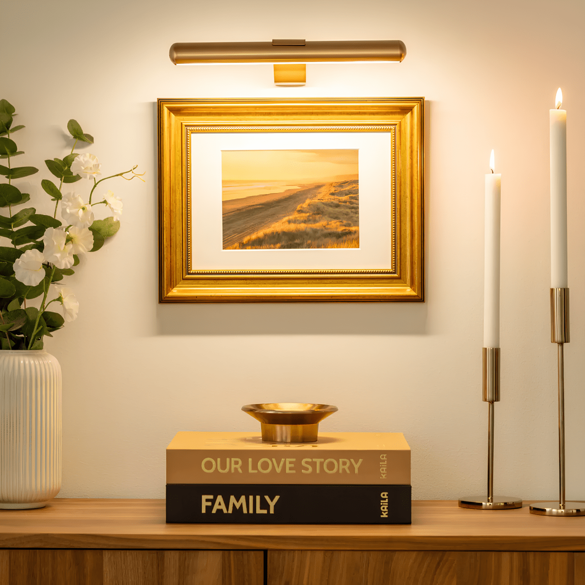 ARTIGLOW - Draadloze LED-wandlamp voor verlichting van kunstwerken