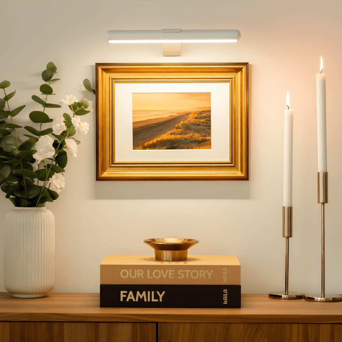 ARTIGLOW - Draadloze LED-wandlamp voor verlichting van kunstwerken