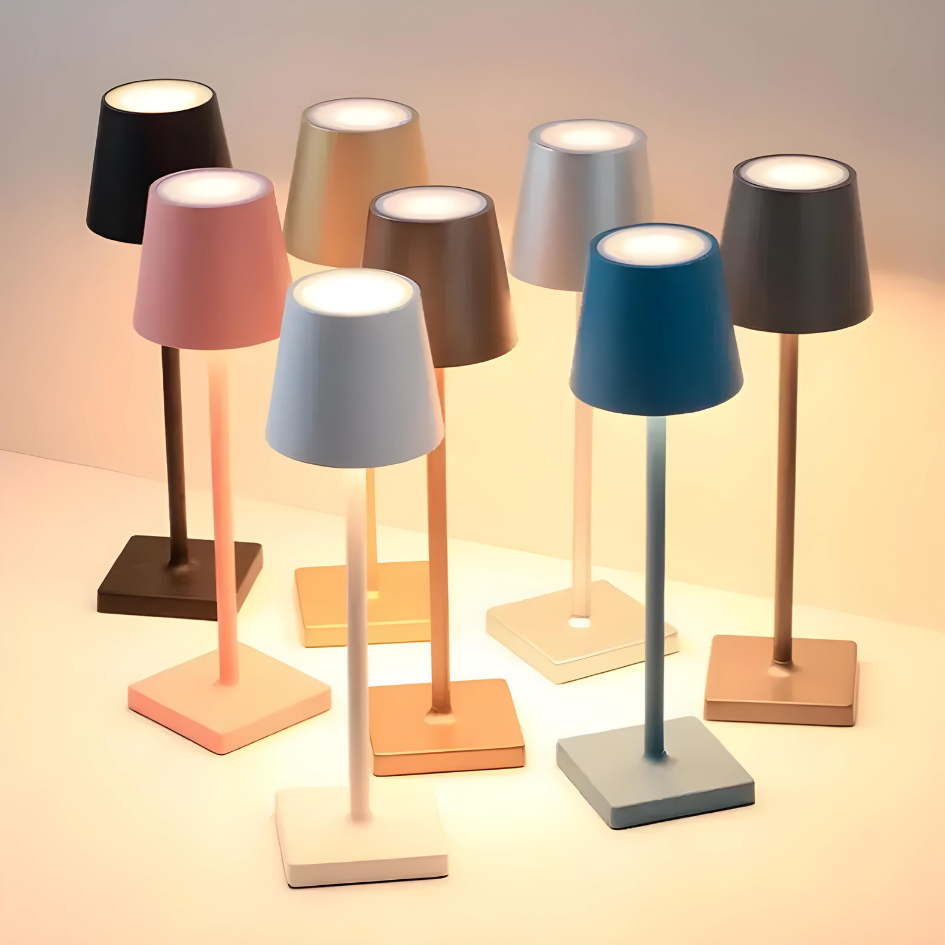 LUMINA GLOW - Draadloze oplaadbare LED tafellamp voor veelzijdige verlichting