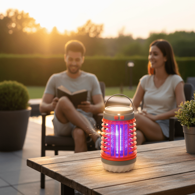 ZAPPERLANTERN – 2-in-1 Solar Bug Zapper and Camping Lantern 2