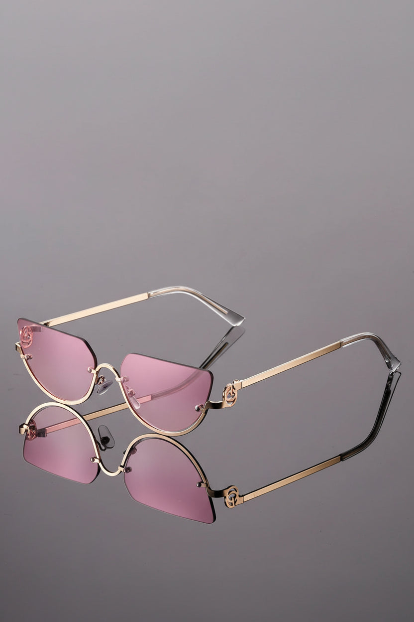 Zoe - Cat Eye Sunglasses with UV400 Protection & Lightweight Metal Frames 3