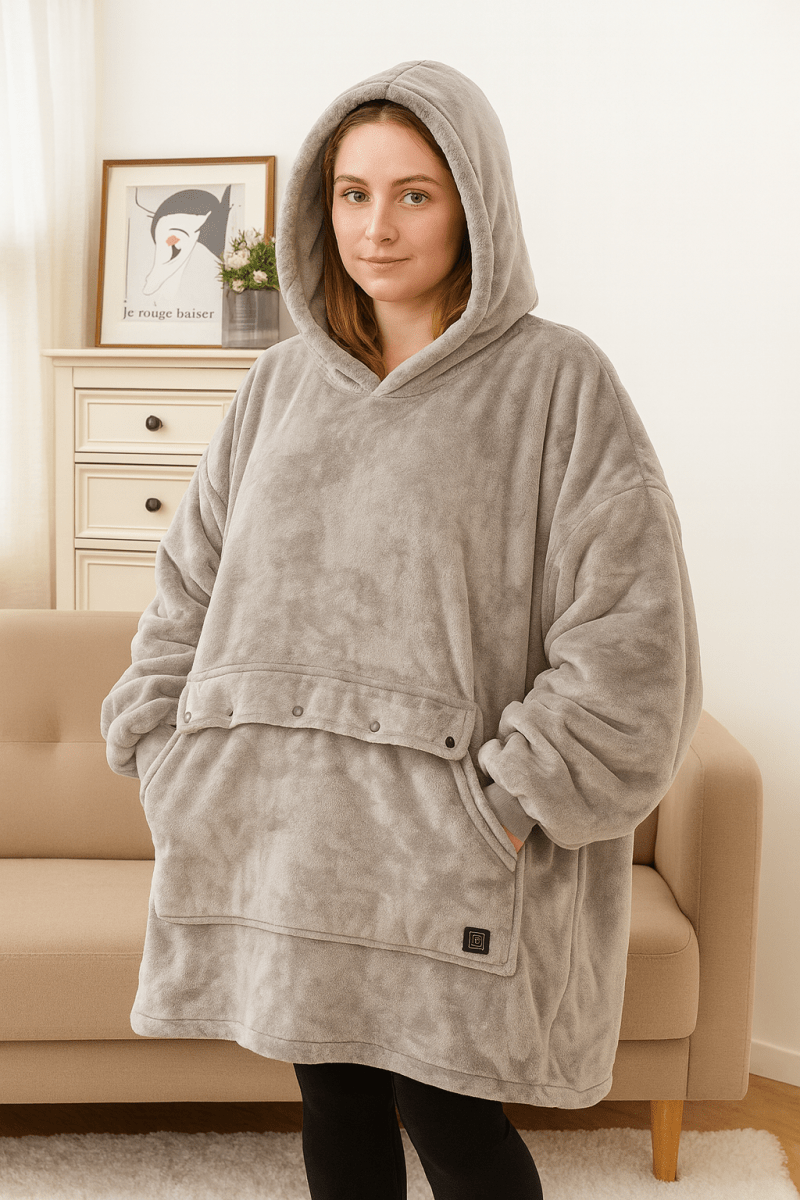 COZYCOIL – USB-Powered Heated Hoodie with Heating Coil Technology