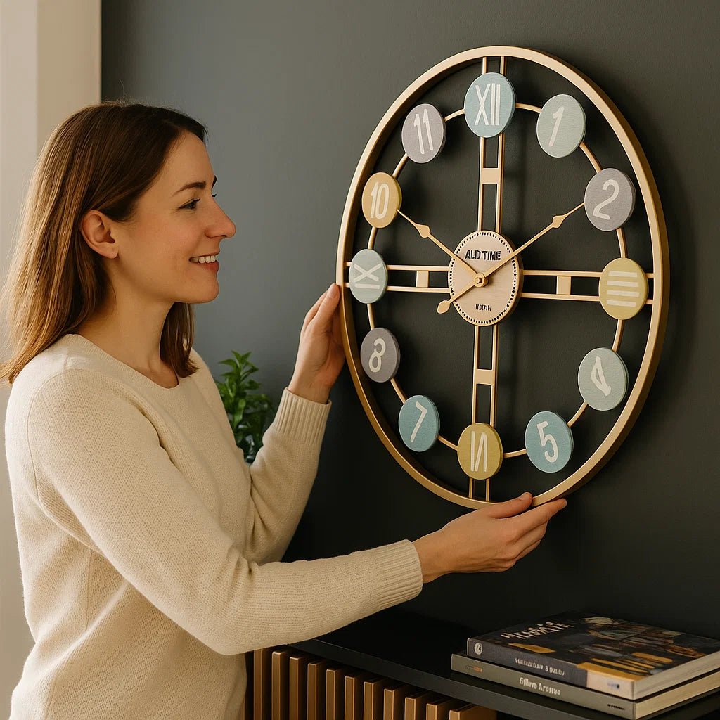 PASTELPOINT – Silent Wall Clock for Modern Home Decor
