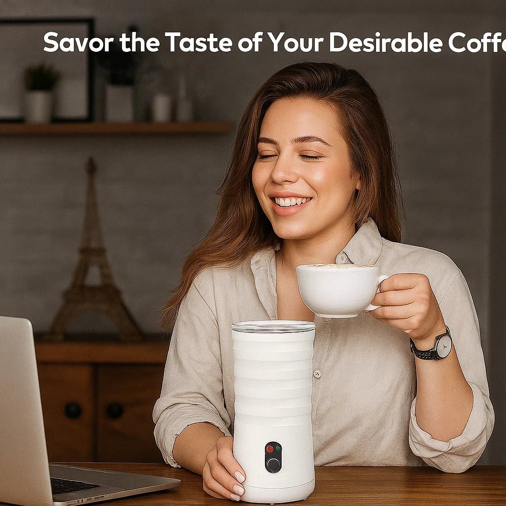 LATTEVERVE - 4-in-1 Melkopschuimer & Stomer voor Barista-kwaliteitskoffie thuis