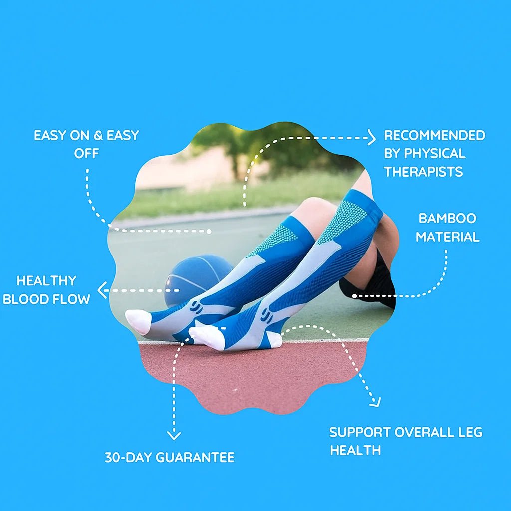 RELEVAIR – Graduated Compression Socks for Pain Relief, Circulation Support and All-Day Comfort